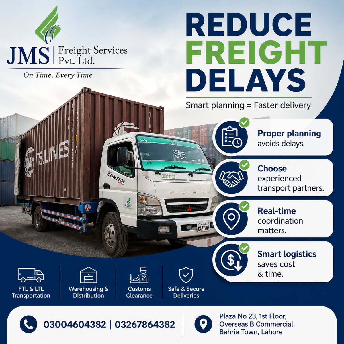Jms_477's tweet image. Freight delays = lost time + money.
Smart planning &amp;amp; the right logistics partner make all the difference.
#Logistics #Freight #SupplyChain #Trucking