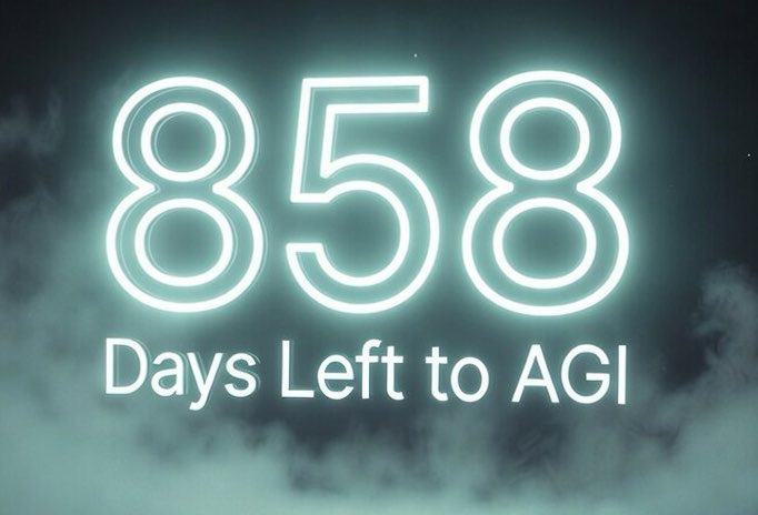 AGI_Countdown's tweet image. 858 days left to AGI

#AI 
#AGI 
#AGICountdown