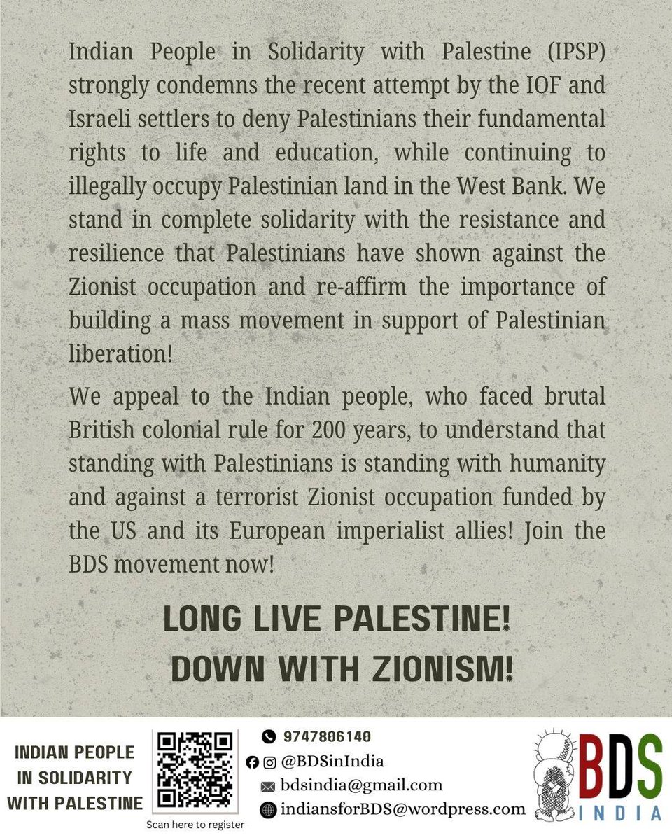 Indian People in Solidarity with Palestine tweet media