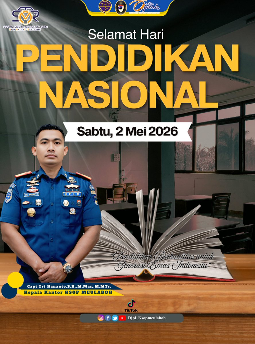 KMeulaboh's tweet photo. “Selamat Hari Pendidikan Nasional.
Momentum ini menjadi pengingat bagi kita semua akan pentingnya peran pendidikan dalam menciptakan perubahan positif. Setiap langkah kecil dalam dunia pendidikan adalah kontribusi nyata untuk masa depan yang lebih cerah. https://t.co/HEDcPnf1sZ