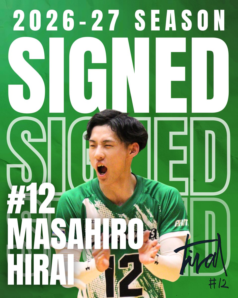 【新規選手契約のお知らせ】 
このたび、#平井将大 選手と
2026-27シーズンの選手契約を
締結いたしましたので、お知らせいたします。

🔗詳細はこちらリンクから
skyrockets-akita.com/team/post-478/

引き続き、温かいご声援をよろしくお願いいたします。 

#スカイロケッツ秋田