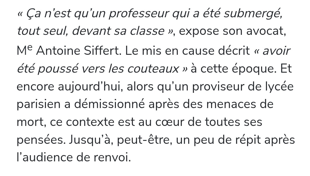 PDomenget85756's tweet image. Je répète 

Je brandis une Une de la presse 

Je peux donner des leçons de com ...

On brandit une Une de presse contre moi

Hop

Je brandis mon tour une Une de presse 
Contre 

Notre #abandon (film #SamuelPaty) 

Pas d audience sur le fond 
Je fais de la com 
Une brandie