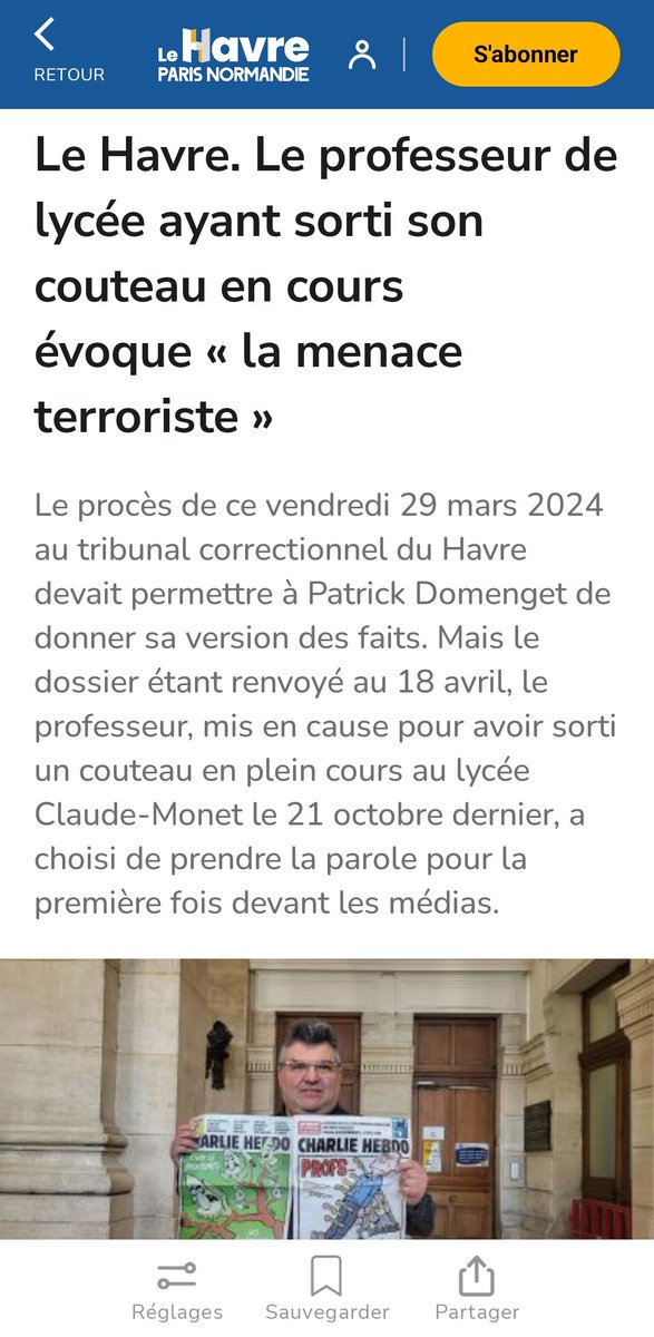PDomenget85756's tweet image. Je répète 

Je brandis une Une de la presse 

Je peux donner des leçons de com ...

On brandit une Une de presse contre moi

Hop

Je brandis mon tour une Une de presse 
Contre 

Notre #abandon (film #SamuelPaty) 

Pas d audience sur le fond 
Je fais de la com 
Une brandie