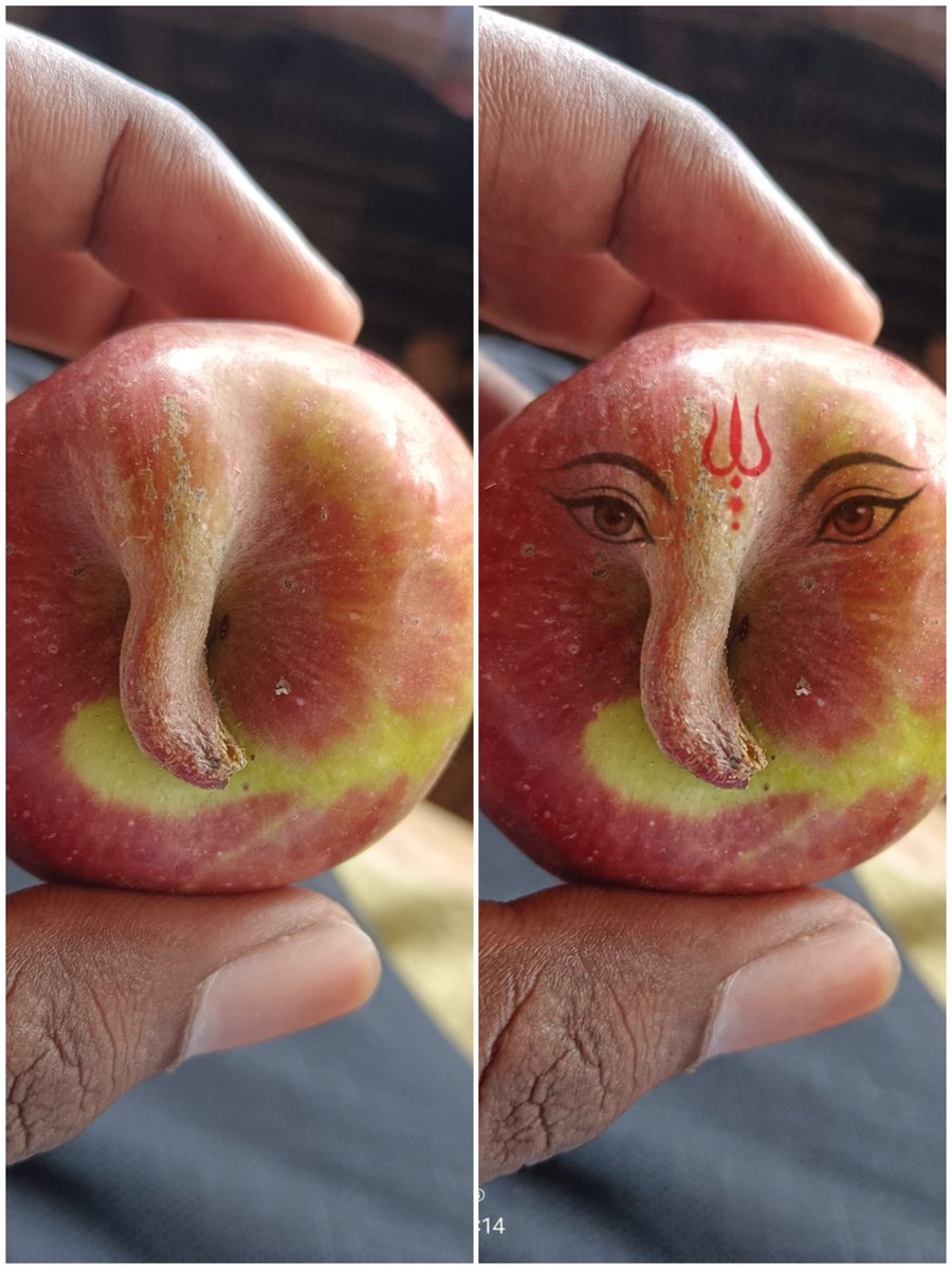sarkar711981's tweet image. Divine vibes in the simplest form 🍎✨
This apple carries the blessing of Ganesh Ji 🙏

“Faith turns even nature into something magical.”

Interested in owning this divine piece?
📩 DM me to buy
#GaneshJi #Blessings #GodInNature #NatureMagic