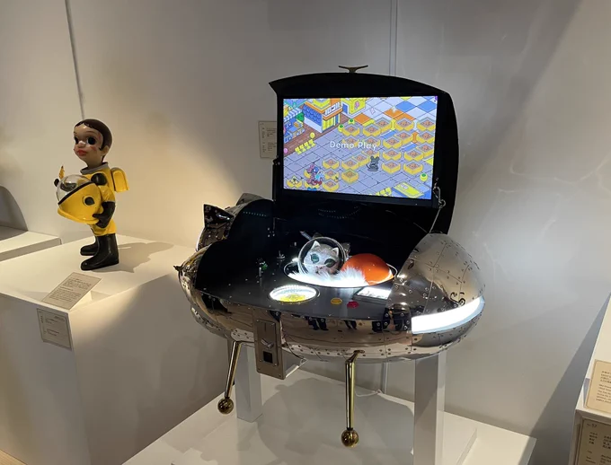 トークショーも無事終わり、展示の様子。 ヤノベさんの作品初めて実物見たのは愛知トリエンナーレのサンチャイルド。今回作品の筐体が隣同士で配置されていて感慨深い。大変だったけど完走できて良かった。
