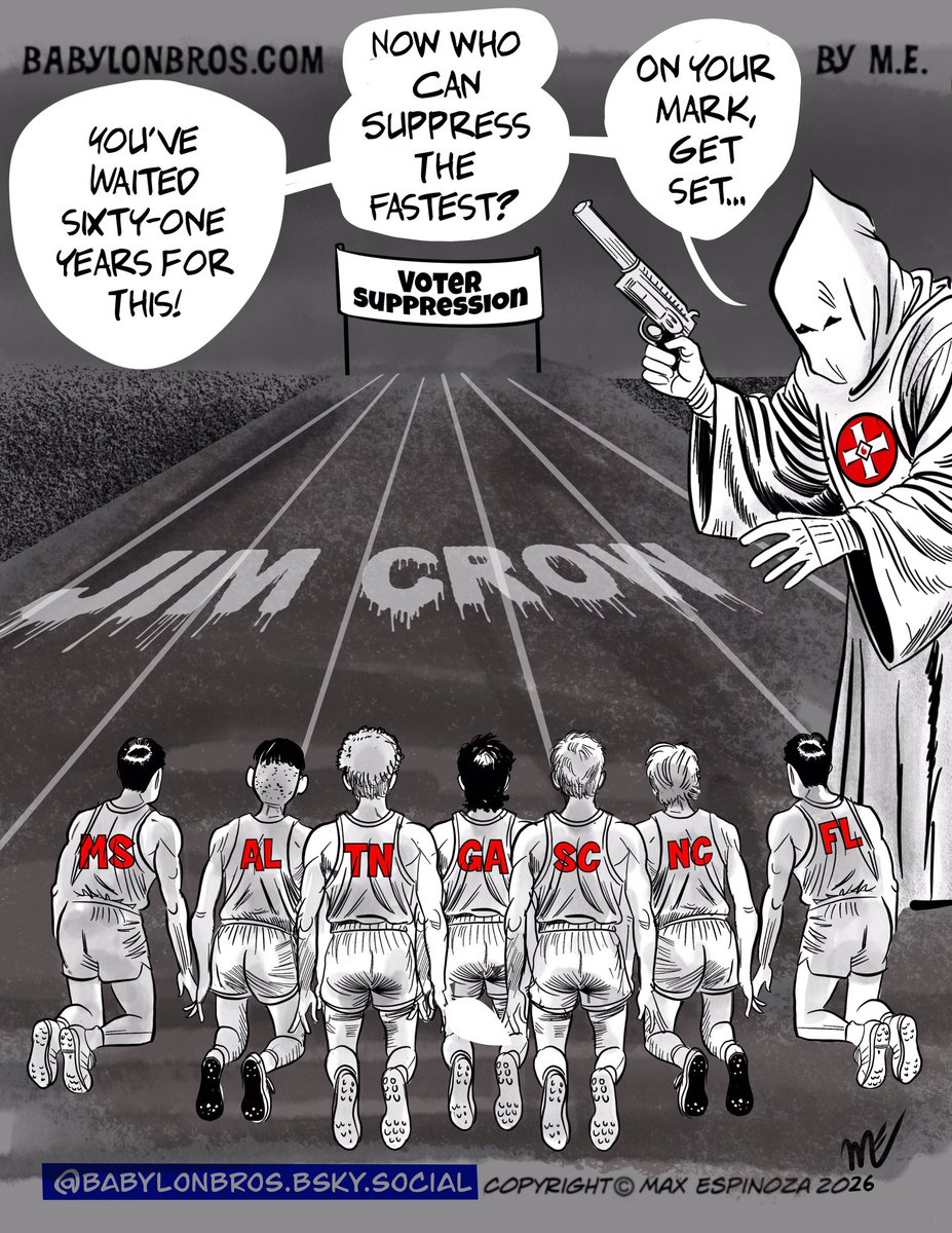 babylonbros's tweet photo. CARTOON; THE UGLY SOUTH WILL RISE AGAIN https://t.co/2ywsZT546B