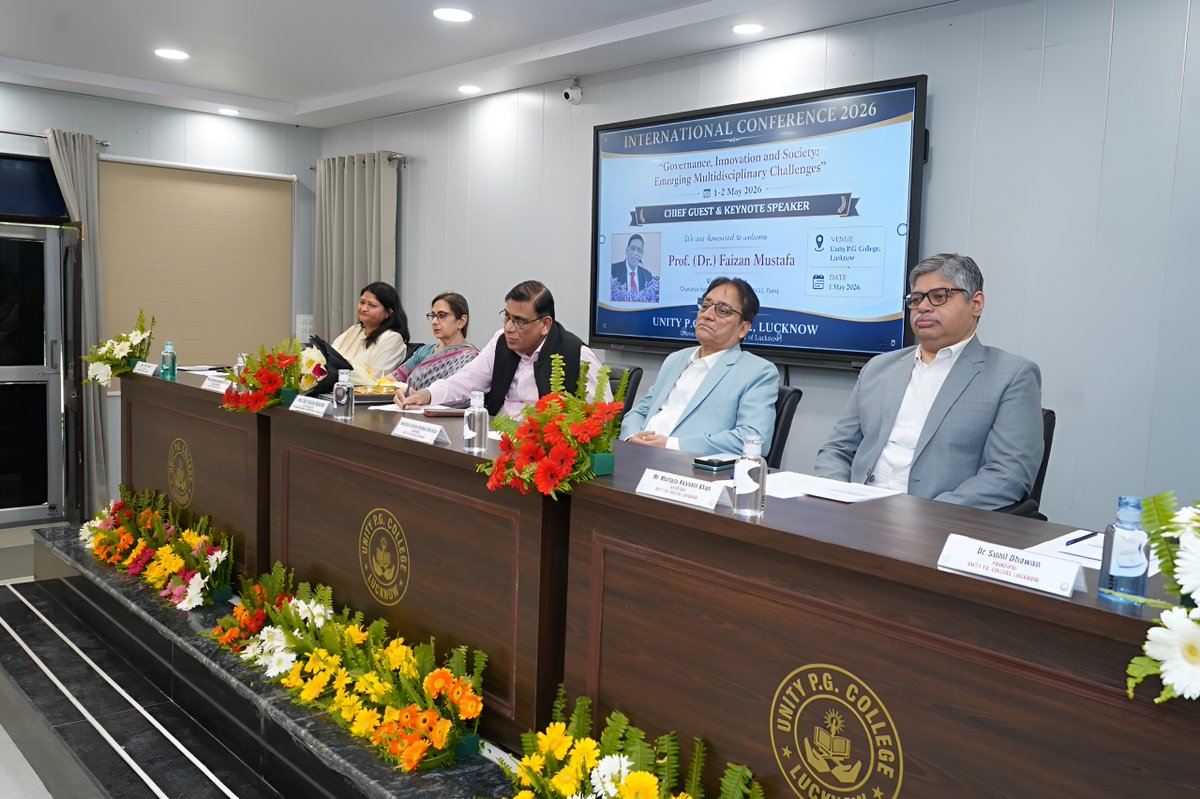 UnityPGLawColl1's tweet photo. The conference commenced with Dr. Faizan Mustafa’s inspiring keynote. Technical sessions on governance, technology, law, education, and global development fostered scholarly exchange, innovative ideas, &amp; insightful discussions among eminent experts, researchers, and participants. https://t.co/e7qcPUZ0Bn