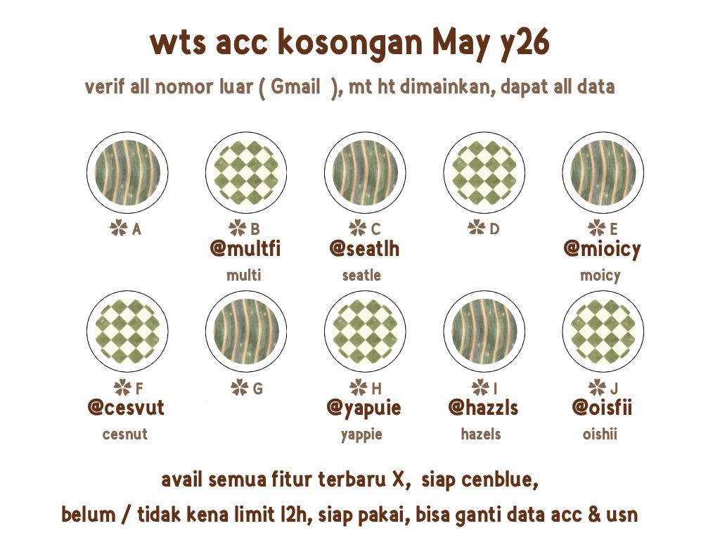 ixlium's tweet photo. mriww eysisi kosongannyahh, v all gmail, tida kena limit 12hr, bisa ganti @ nya yah https://t.co/cfU8fueDPT