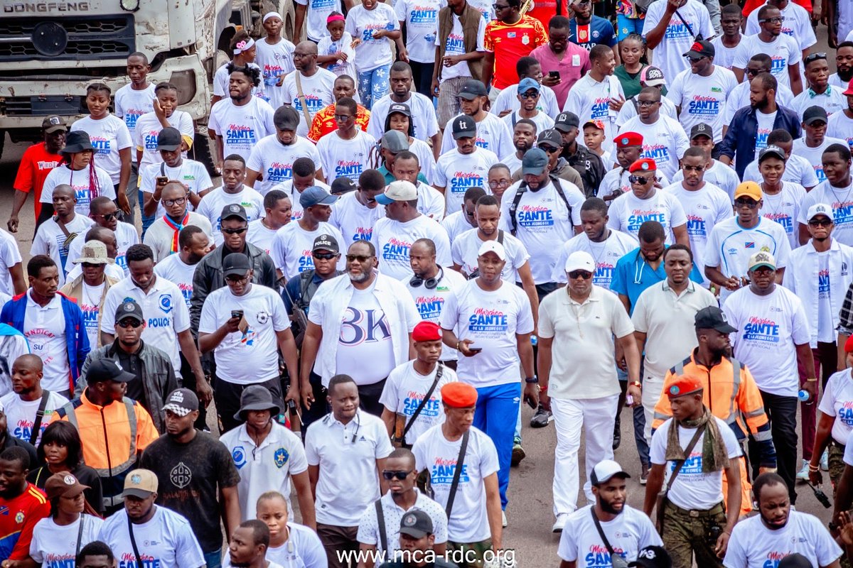 ArmandManasse's tweet photo. Marche de santé, organisée par le #CNJ, son excellence monsieur le President @KasongoKas du #MCA à répondu Présent avec quelques boosters.
#MCA NA MOTEMA❤️🇨🇩
#TheSniper🥷🏻 https://t.co/d7CCbNmm6u