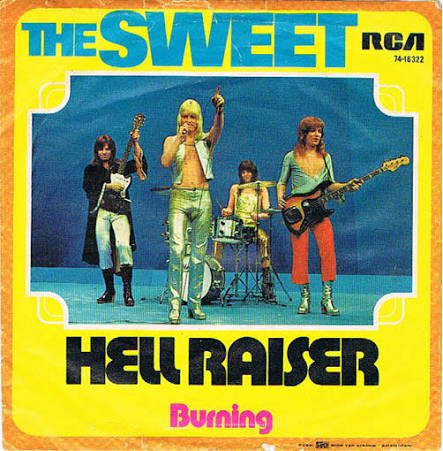 kennylanglea's tweet image. The number 1 single in the UK this day in 1973 was Tie A Yellow Ribbon by Dawn featuring Tony Orlando. Also in the top40 were Drive-In Saturday by David Bowie, 20th Century Boy by T.Rex, Hell Raiser by The Sweet, See My Baby Jive by Wizzard and My Love by Wings #memories