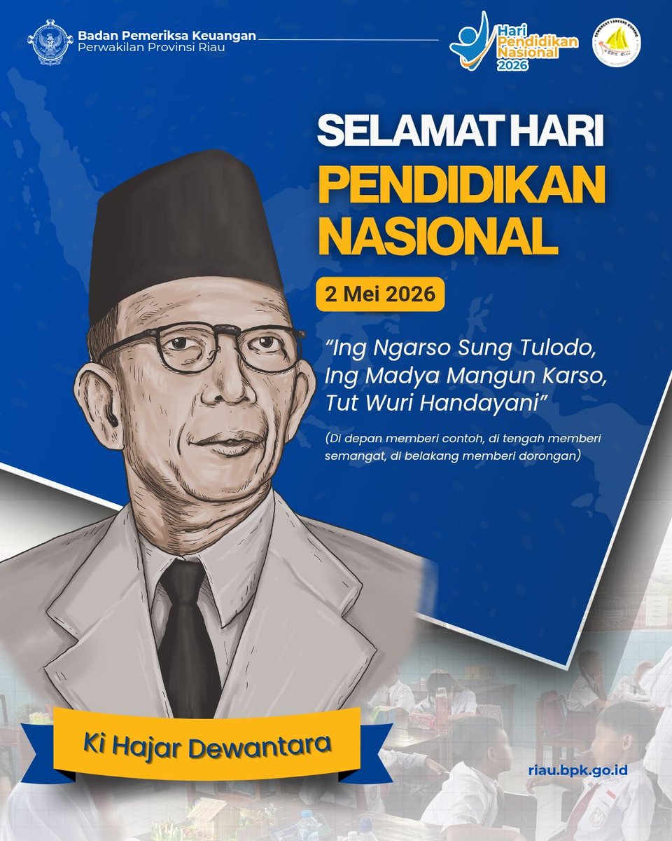 Hi BPKawan

Pendidikan adalah fondasi utama dalam membangun masa depan bangsa. Melalui pendidikan yg 
berkualitas, lahir generasi yg cerdas, berintegritas, dan siap menghadapi tantangan zaman.
Mari terus dukung kemajuan pendidikan demi Indonesia yg lebih baik.

Salam BPK Riau!