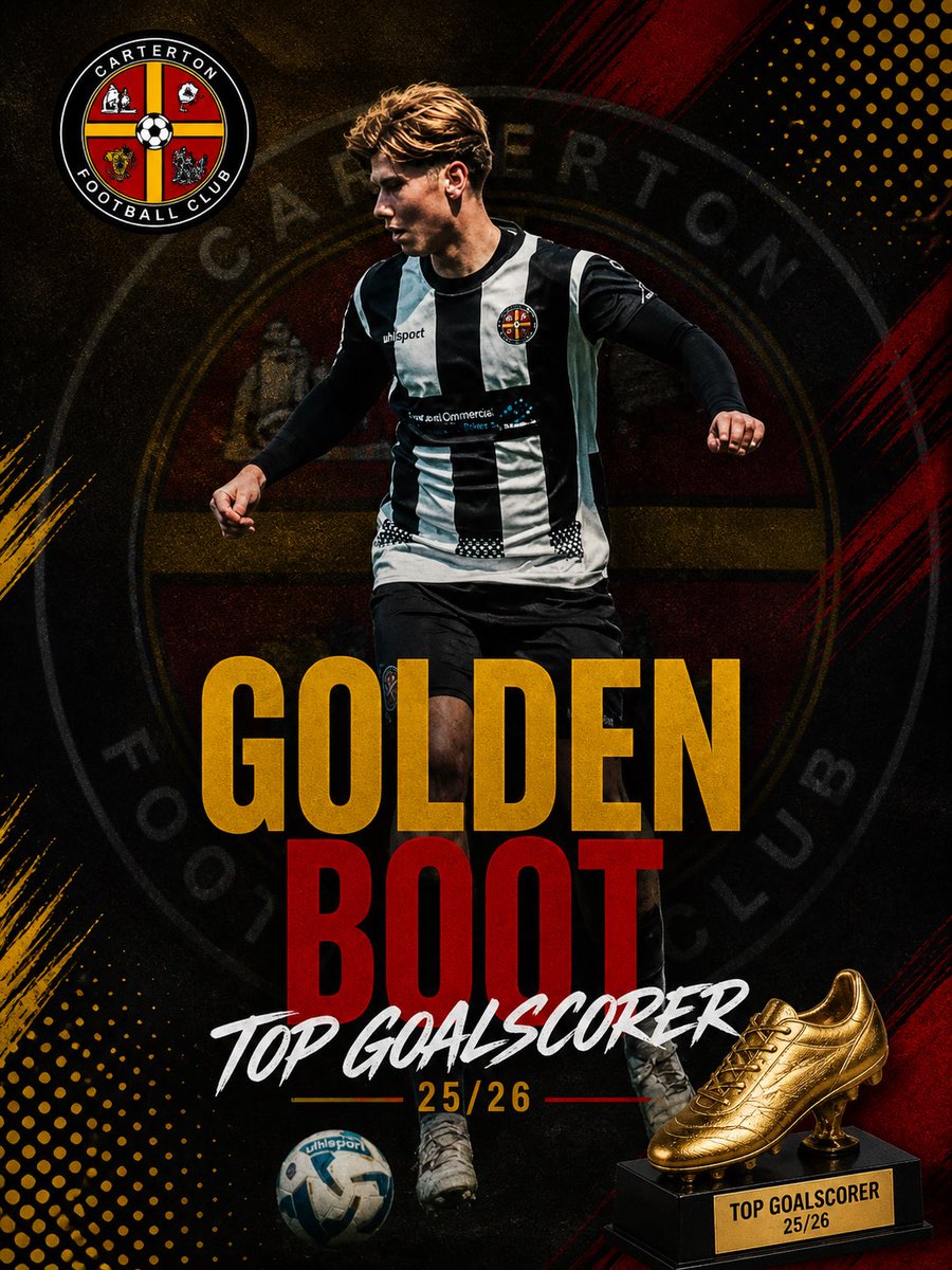 CartertonDev's tweet photo. Our 25/26 Golden Boot Winner 🏆 
 
Ollie Booker ⚽️ https://t.co/liNy1Yyred