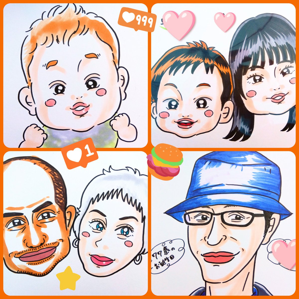 chabatakeruri's tweet photo. 🌈似顔絵@昭和レトロまつり＆子ども春まつり(4月29日🎌)
この日の三島楽寿園は朝7時半からの特別開園で、朝からたくさんのお客さまで賑わいました👨‍👩‍👧‍👦👬自然に囲まれて昭和レトロを楽しむ休日💖似顔絵に来てくださり、ありがとうございました❣️
 #三島楽寿園 #昭和レトロ #イベント #似顔絵 https://t.co/S5OcjKev0R