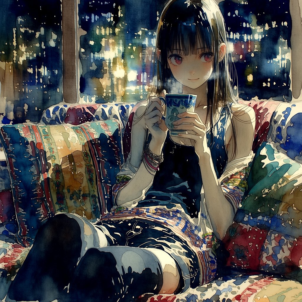 momuandteasteam's tweet image. 悩んでいる時間って、けっこう長いじゃない？その間に一個終わらせられるんだよね。☕️

#suno #AIMusic #紅茶 #茶好連