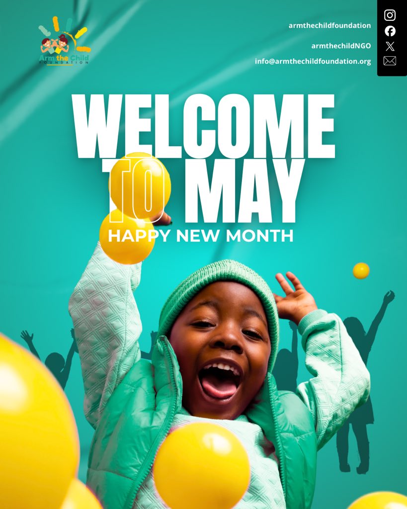 armthechildNGO's tweet image. May is here, and with it comes renewed purpose, because every day we advocate, educate, and act is a day a child moves closer to the future they deserve.
#may #newmonth #NewMonthVibes