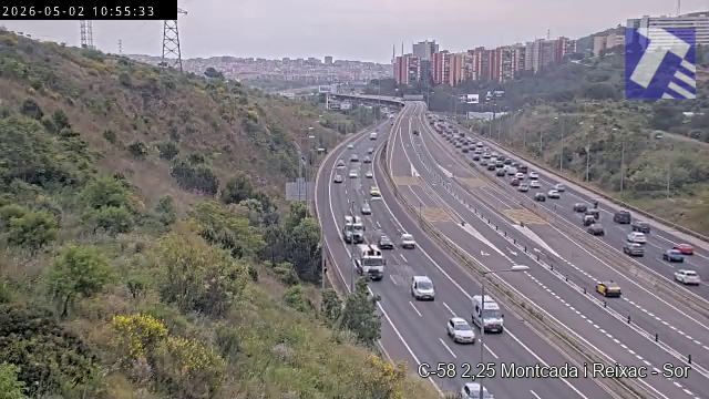 transit's tweet photo. 🔴 A la C-58 i a la C-33 hi ha lentitud i aturades entre Montcada i Reixac i el Nus de la Trinitat en sentit Barcelona. https://t.co/zb7quJZHO5