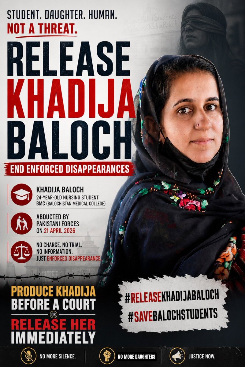 ReleaseKhadijaBaloch tweet media