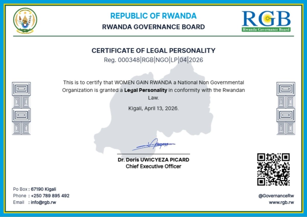 Women GAIN Rwanda tweet media