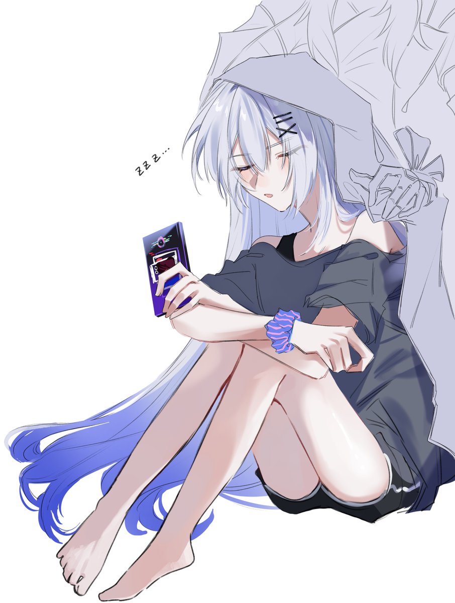osakana_shira's tweet photo. すやすや銀狼💤 https://t.co/jVGYbWGsmv