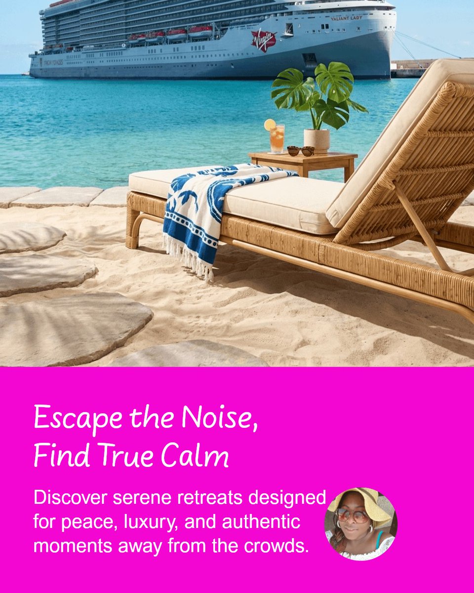 WaterInfusedWit's tweet photo. Feeling drained by noisy airports and crowded landmarks? Your next holiday might be calling for calm escapes, thoughtful design, and fewer crowds. Choose peace, luxury, and authentic moments that truly recharge you. https://t.co/PBJ4o3kPZ3