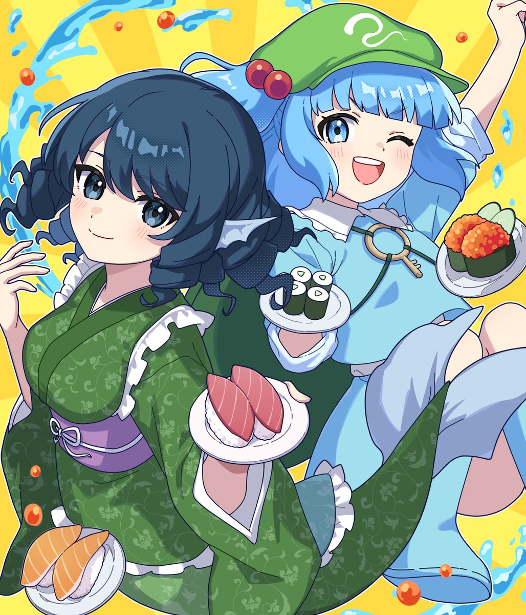 わかさぎ＆にとり🍣
#東方Projectㅤㅤㅤㅤ