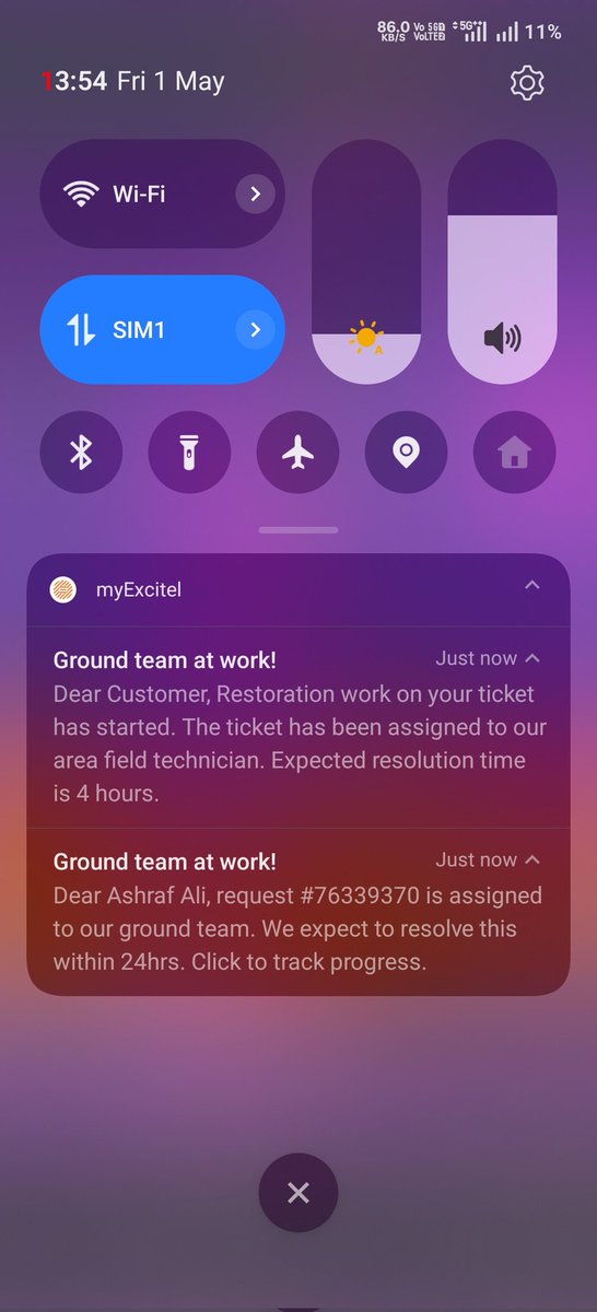 Ashraf47794307's tweet photo. @excitel_rocks It’s been 5 days and still not resolved.
Ticket: 76339370
As per your last update on 1st May, the issue was supposed to be resolved within 24 hours, but it is still not fixed.
I understand issues can happen, but such a long downtime is causing me serious work loss. https://t.co/TtnROk7H7Z