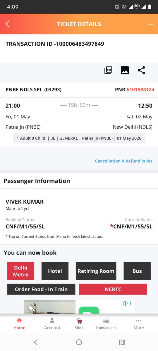 vivcoder's tweet photo. Train is delayed by more than a 12 hr ..already delayed 8hr from the departure and still getting late and late who will pay for the day ...@RailMinIndia @RailwaySeva #IndianRailways #TrainDelay #Accountability @AshwiniVaishnaw @IRCTCofficial https://t.co/ZOMUCbizmn