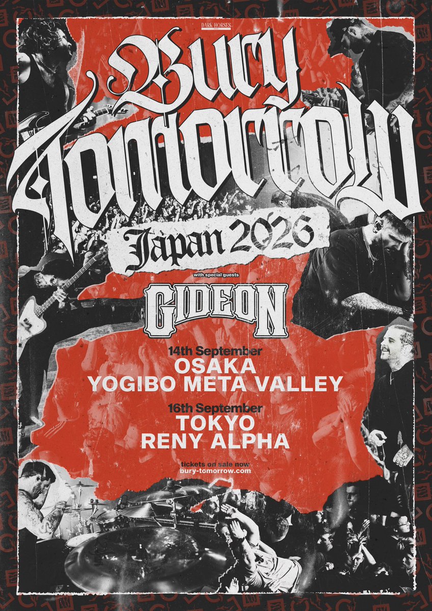 TICKET INFO】 UKメタルコアシーンを牽引する BURY TOMORROW🔥 最新作