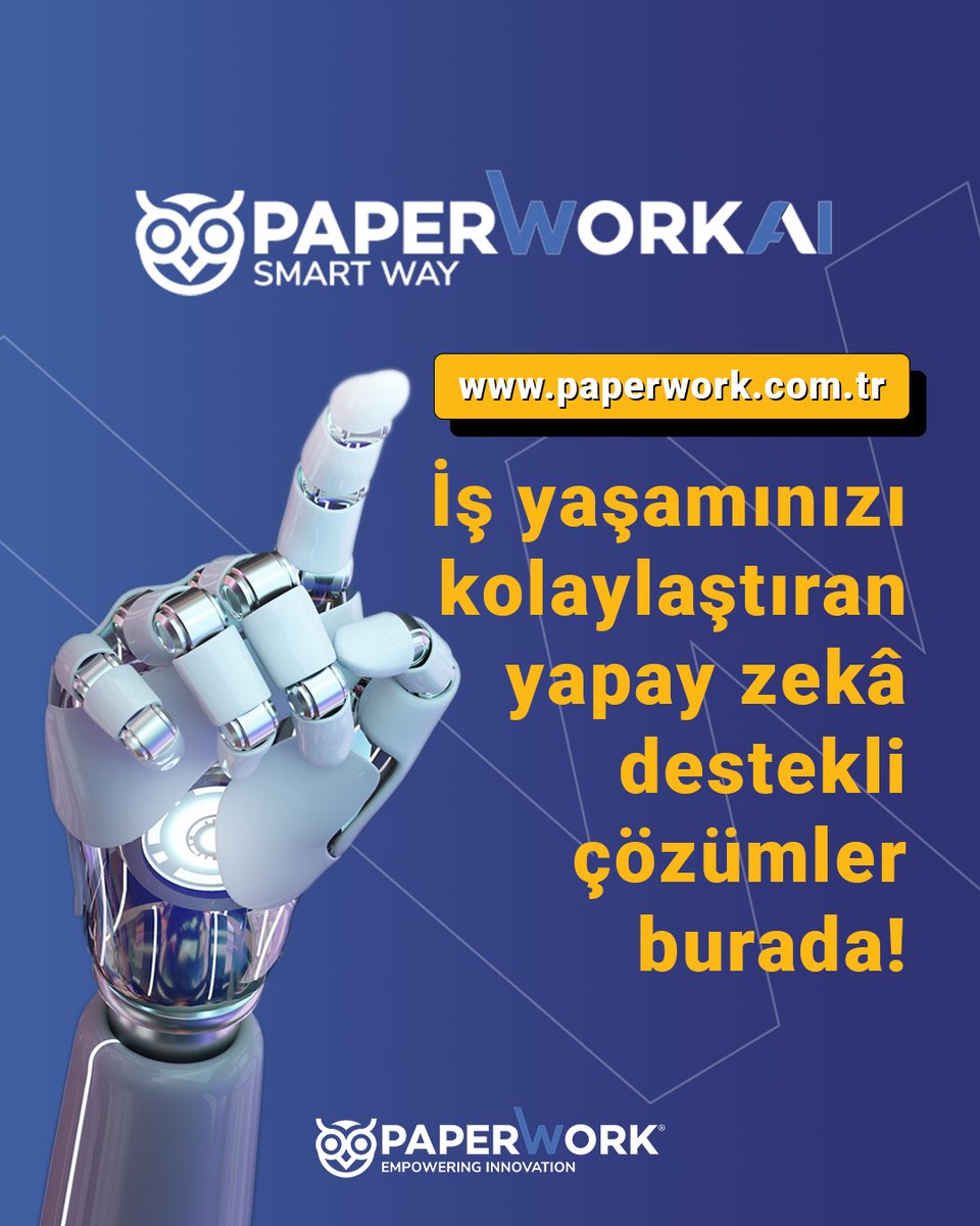 paperworkbpmtr's tweet image. İş yaşamınızı kolaylaştıran, yapay zekâ destekli çözümler burada!

 PaperWork Business Suite ile tüm iş süreçleriniz parmaklarınızın ucunda: paperwork.com.tr/yapay-zeka/ 

#işakışı #BPM #tekplatform #SAP #RPA #AI #dokümanyönetimi