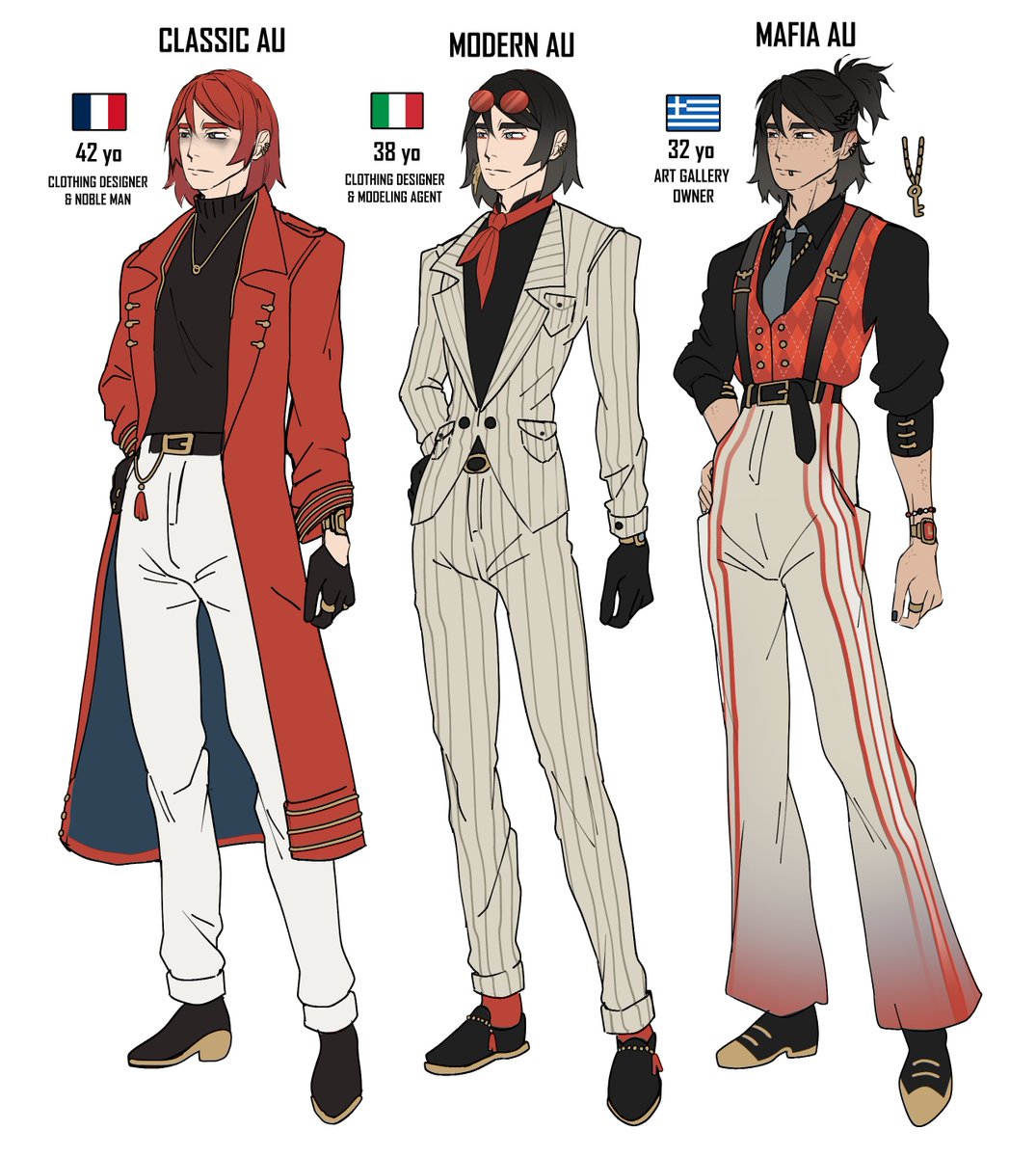 kcho_cola's tweet photo. ✧〳Putting my characters into different AU's with my friends is my favourite activity ^w^)/ 

[ #vgencomm #oc #octwt ] https://t.co/CBkRgxm3E4