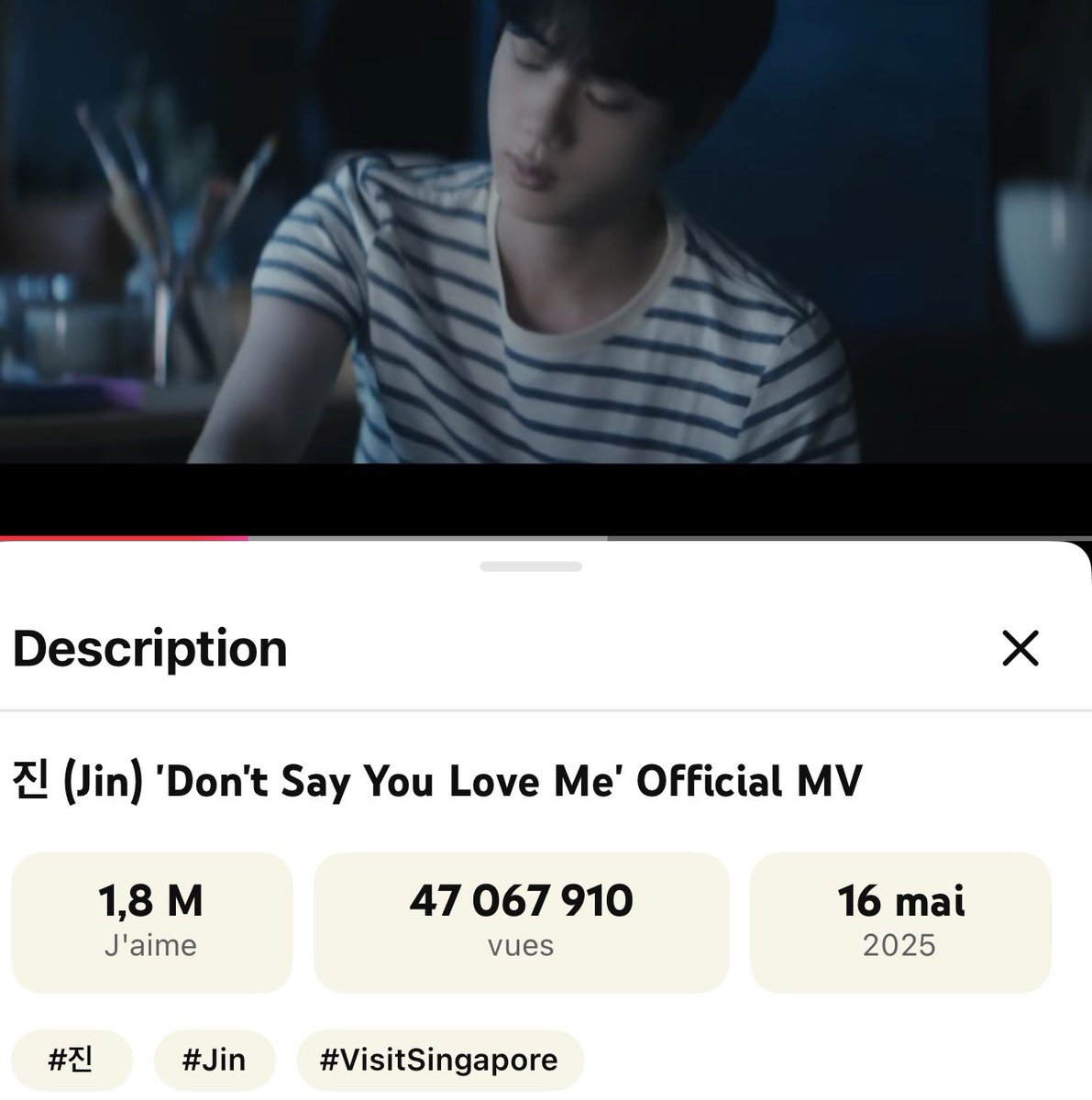 #50MforDSYLM DOJEON! 🎥💥

Join the DAILY challenge to reach 50 MILLION views for 'Don’t Say You Love Me' MV as soon as possible! 

Let’s hit 48M 🔜

Stream here: tinyurl.com/50MforDSYLM

Could I get 50 streaming screenshots please?