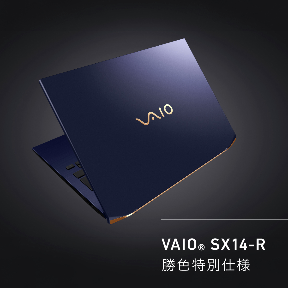 PressVaio's tweet photo. VAIO SX14-Rは、VAIOならではの素材と形状を上質感ある勝色に染め上げた「勝色特別仕様」
天面のVAIOロゴを黒く染め上げたプレミアムエディション「ALL BLACK EDITION」もご用意。
どちらも圧倒的なパフォーマンスを実現します。

特設ページはこちら
https://t.co/k5p0nOMQfc
https://t.co/wH4uv7zNa2 https://t.co/LmHhclGCNs