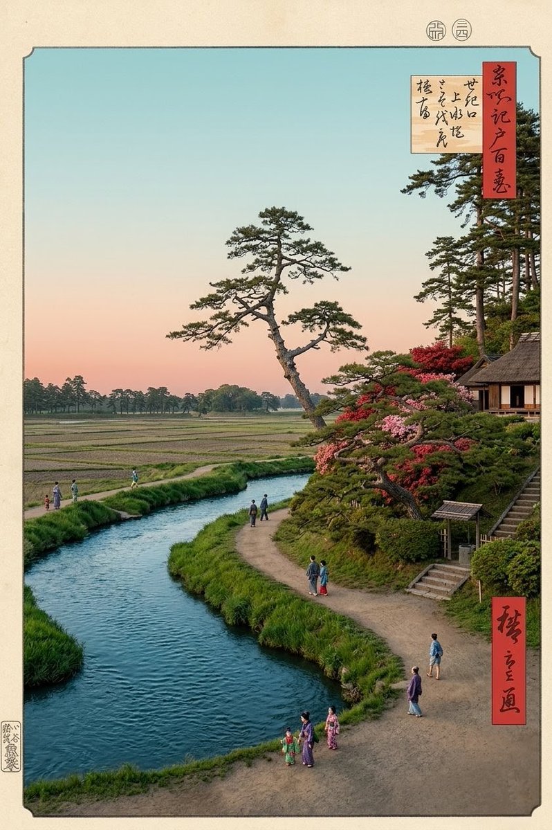 歌川広重の名所江戸百景