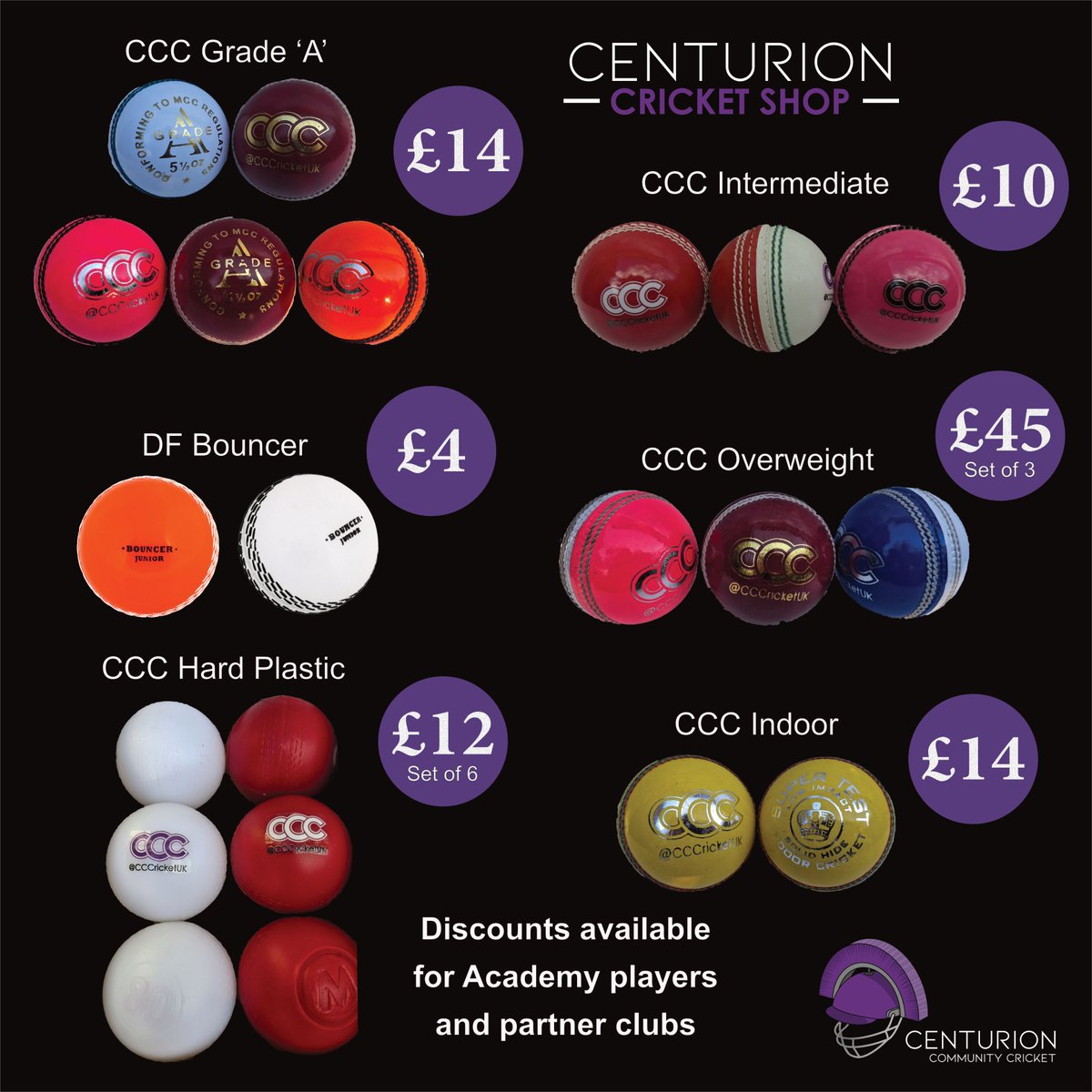 CCCricketUK's tweet image. Running low on cricket balls? 🏏

Match, training and practice balls available.

📩 Get in touch to order.

What do you use most at your club? 👇

#CricketBalls #ClubCricket