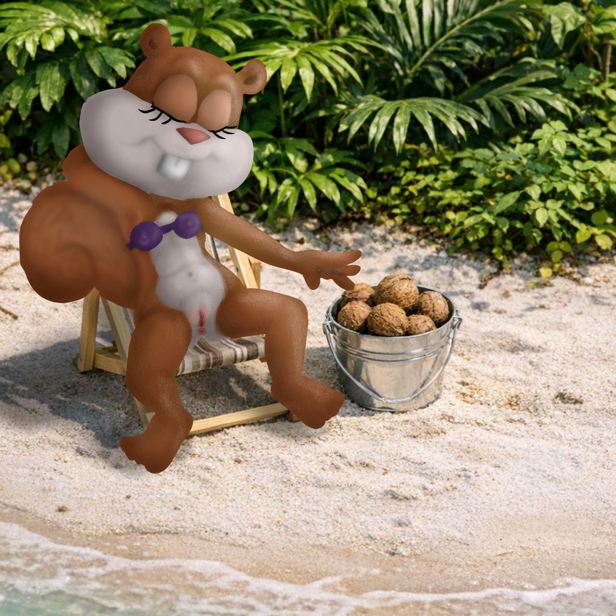 bicharrac0's tweet photo. Sandy suns herself on Bikini Top # nsfwtwt #sandycheeks #fanart #spongebobsquarepants #squirreljokes https://t.co/aSCBa9bZzY