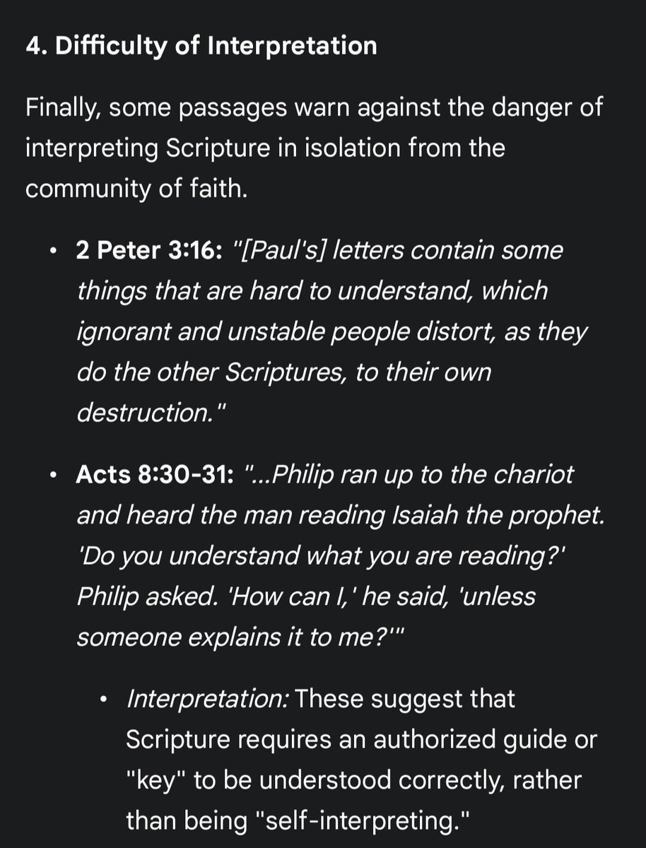 snukasuper's tweet photo. @Truth_matters20 The people who say "Sola Scriptura" is in the bible don't read their bibles. https://t.co/DDXih4Cpa6