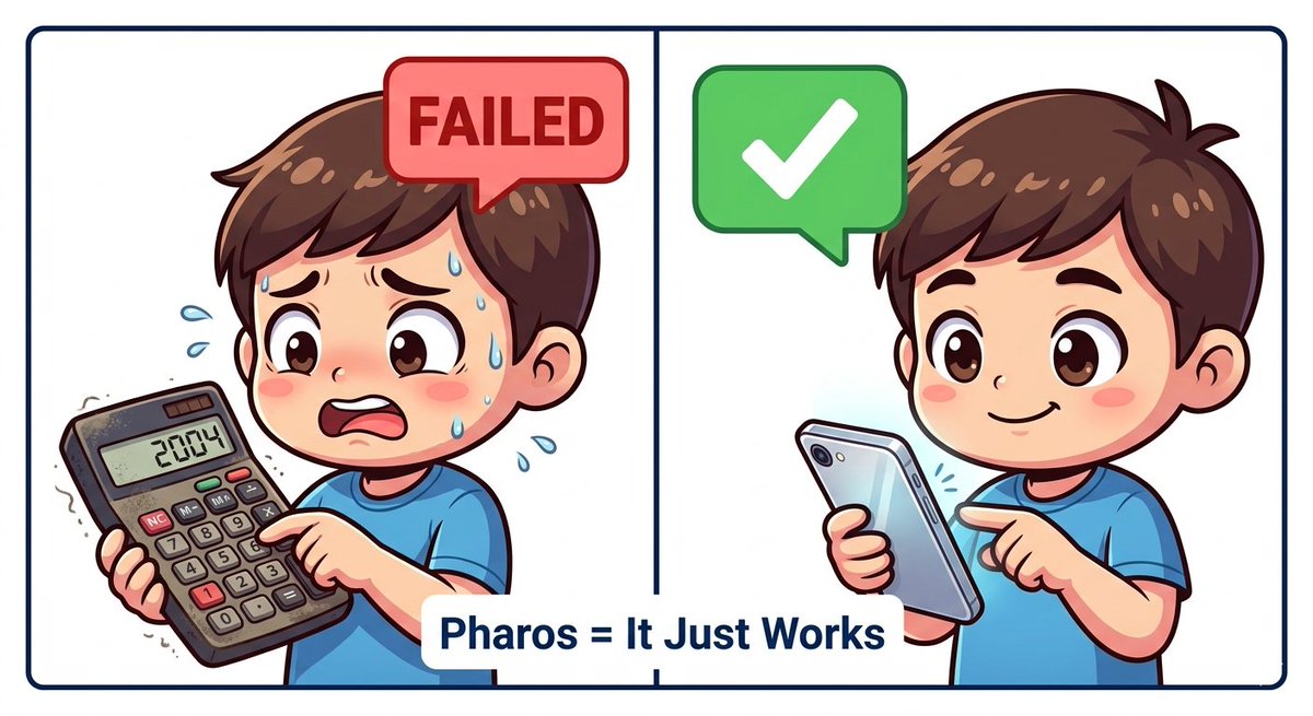 Day 3 ✨ PHAROS

Most chains feel like using a calculator from 2004. You press send and pray.

Pharos feels like sending a text message. You tap, it goes, you move on.
No gas anxiety. No "failed" in red. It just works.

That’s what normal people need. <a href="/Kiwi_Nod/">KiwiNod</a> <a href="/pharos_network/">Pharos | Mainnet Arc</a>