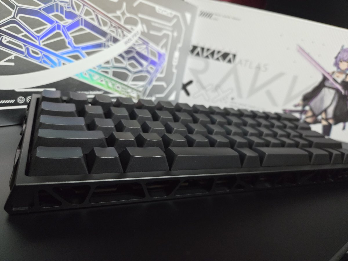 PCB: RAKKA 60 ATLAS Case:Holy60 Keycaps:PBTfans Lyla Switch:Mobius 