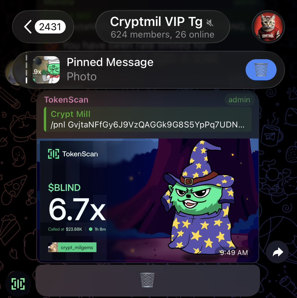 Crypt_mil's tweet image. 6x up on my call $BLIND 

GvjtaNFfGy6J9VzQAGGk9G8S5YpPq7UDNQ7erPEupump

💫 🍀

#Solana #SolanaMemecoins #Memecoin #fomo