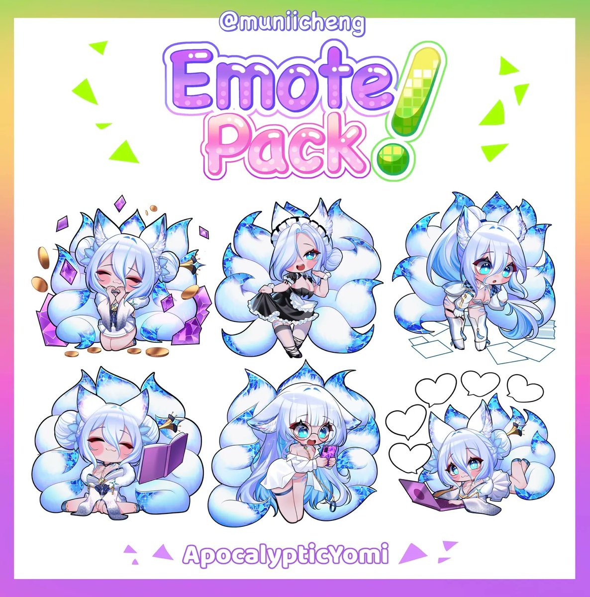 Adorable chibi panels. 🤍❄️