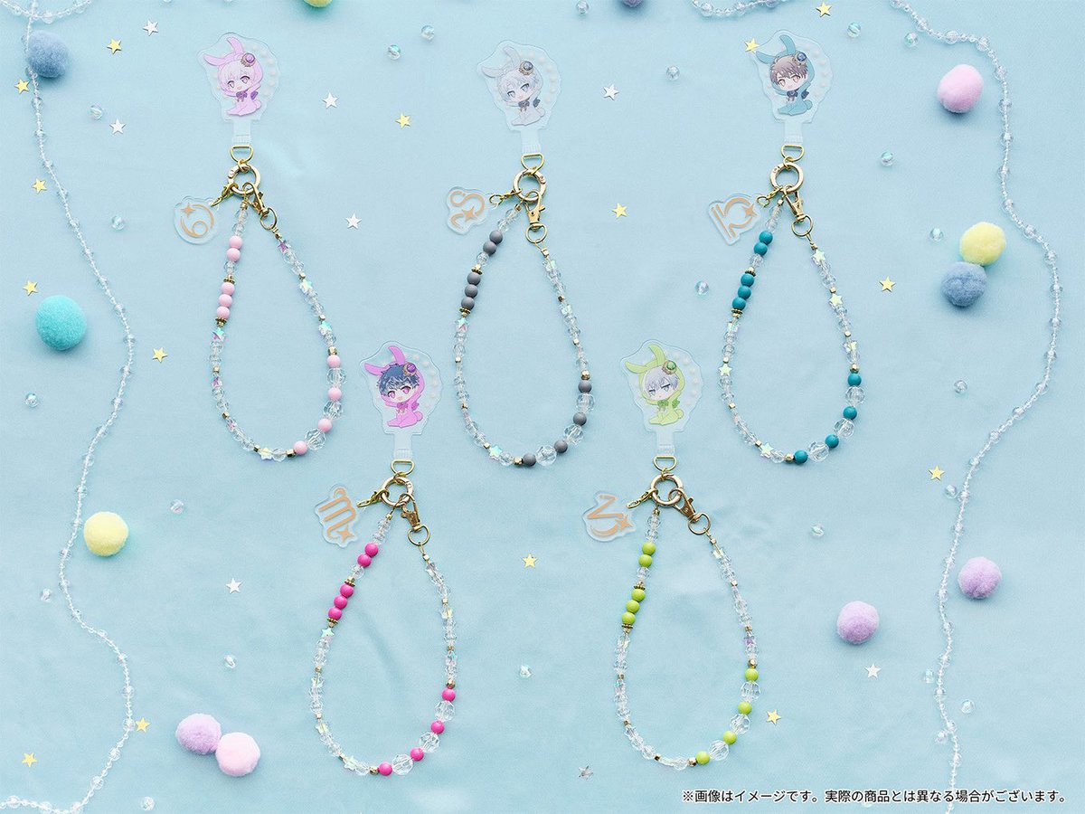 iD7_goods_info's tweet photo. 【商品紹介】
[BABY STAR SIGNS]「フォンタブ付きスマホストラップ（全16種）」

ほしのようせいベビーのフォンタブに、星座マークのチャームとビーズストラップを組み合わせたスマホストラップ。
しなやかな素材のフォンタブで使いやすく、見た目と機能性を兼ね備えています！

#アイナナ https://t.co/a8xrmGdVyB