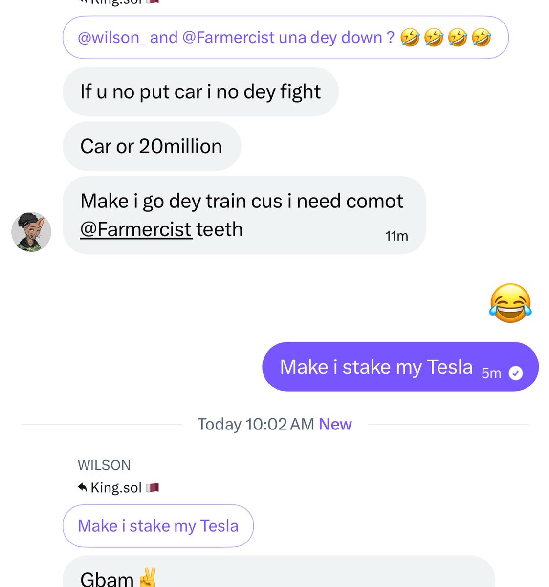 teddi_speaks's tweet image. Its official the first official influencer boxing match is gonna happen at unchain summer. 

The fight going to be between @wilson_ x @Farmercist 

Winner of the fight gets my 2025 Brand new Tesla Model 3. 

Who wants tickets?