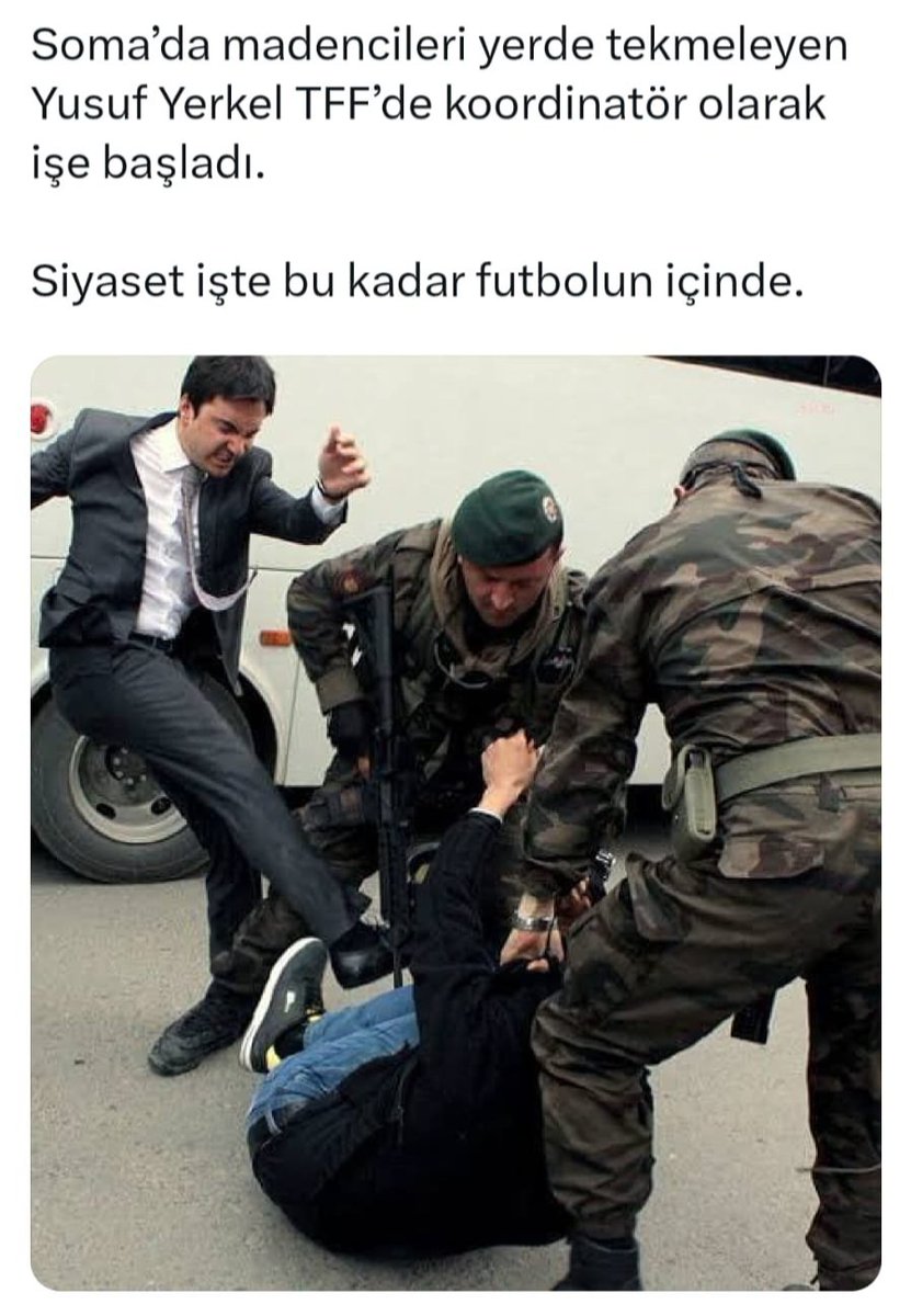 CAN_1_4_5_3's tweet image. #1Mayıs

Aile ve Sosyal Hizmetler Bakanı Mahinur Özdemir Göktaş'ın yanında gururla poz veren ve Soma'da yerdeki madenciye tekme atmasıyla bilinen Yusuf Yerkel, AKP tarafından Türkiye Futbol Federasyonu Başkanı İbrahim Hacıosmanoğlu'na Başdanışman olarak görevlendirilmiş.