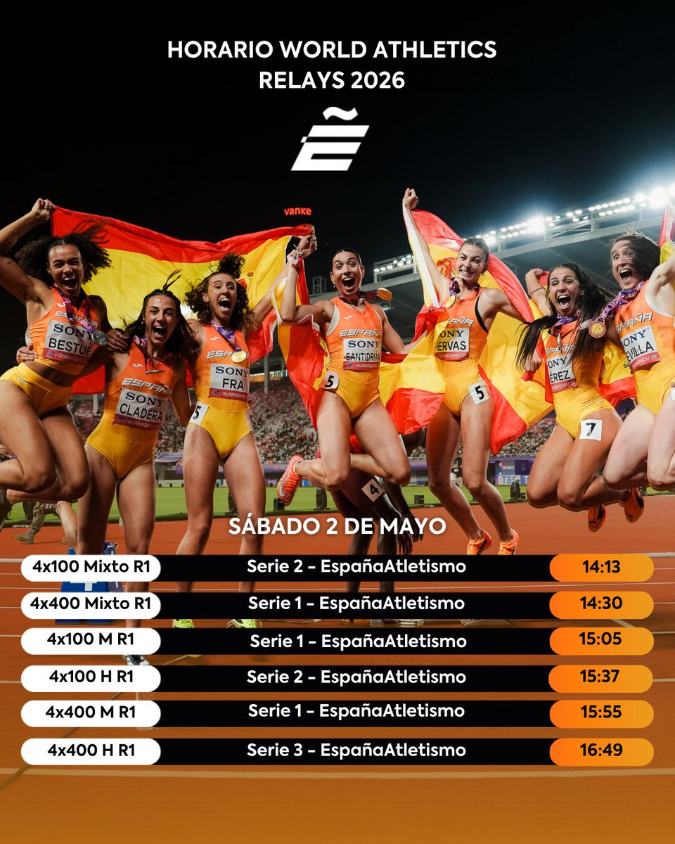 atletismoRFEA's tweet photo. Somos #EspañaAtletismo 🇪🇸 
Somos #PasiónPorCompetir 💪🏼

Sabemos que tenemos un reto mayúsculo por delante:

🤞🏼 6 equipos #RoadToBeijing 2027

Pero no dudéis ni un segundo de que vamos a lucharlo como siempre os hemos demostrado. 

📺 ¡Necesitamos vuestro apoyo en @teledeporte! https://t.co/rRlS5Msv96