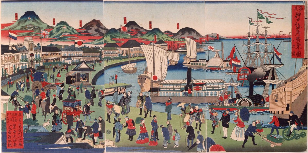 戦前絵画 神戸港沖大観艦式之光景 Yahoo!オークション - 戦前 絵葉書 大観艦式之盛観 10枚 袋付 神戸沖港