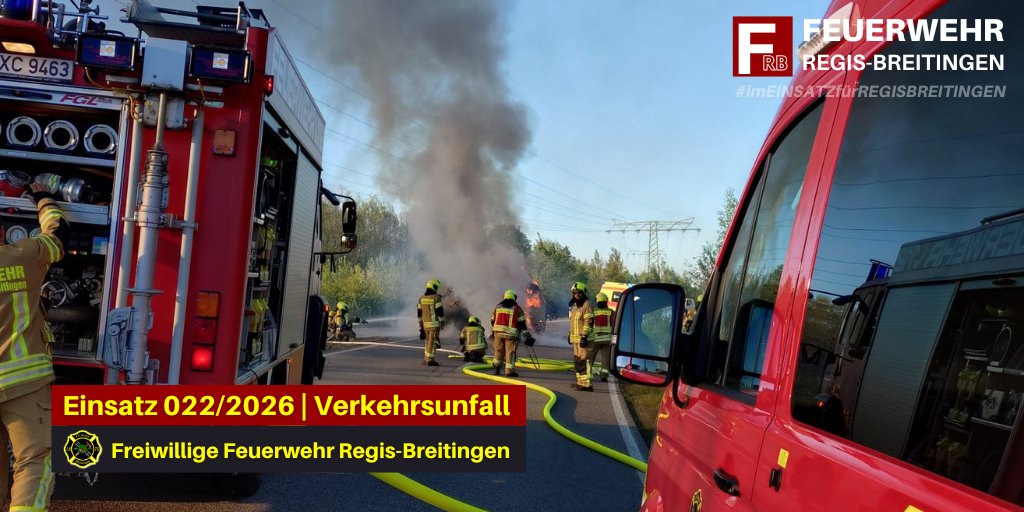 FF_Regis's tweet photo. +++ Verkehrsunfall - 01.05.2026 - 18:27 Uhr +++

Weitere Informationen zu diesem Einsatz und alle weiteren Einsatzberichte finden Sie auf unserer Website unter: https://t.co/YWnSRqvx0v 

#imEINSATZfürREGISBREITINGEN #WIRfürREGISBREITINGEN #RegisBreitingen112
*mt https://t.co/uqQYSPDetu