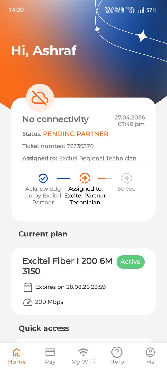 Ashraf47794307's tweet photo. @excitel_rocks @DoT_India @TRAI
Internet down for 5 days (Ticket: 76339370).
Promised fix in 24 hrs on 1 May but still not resolved.
This delay is causing work loss.
Please fix immediately and provide compensation. https://t.co/Mks71NgjZm
