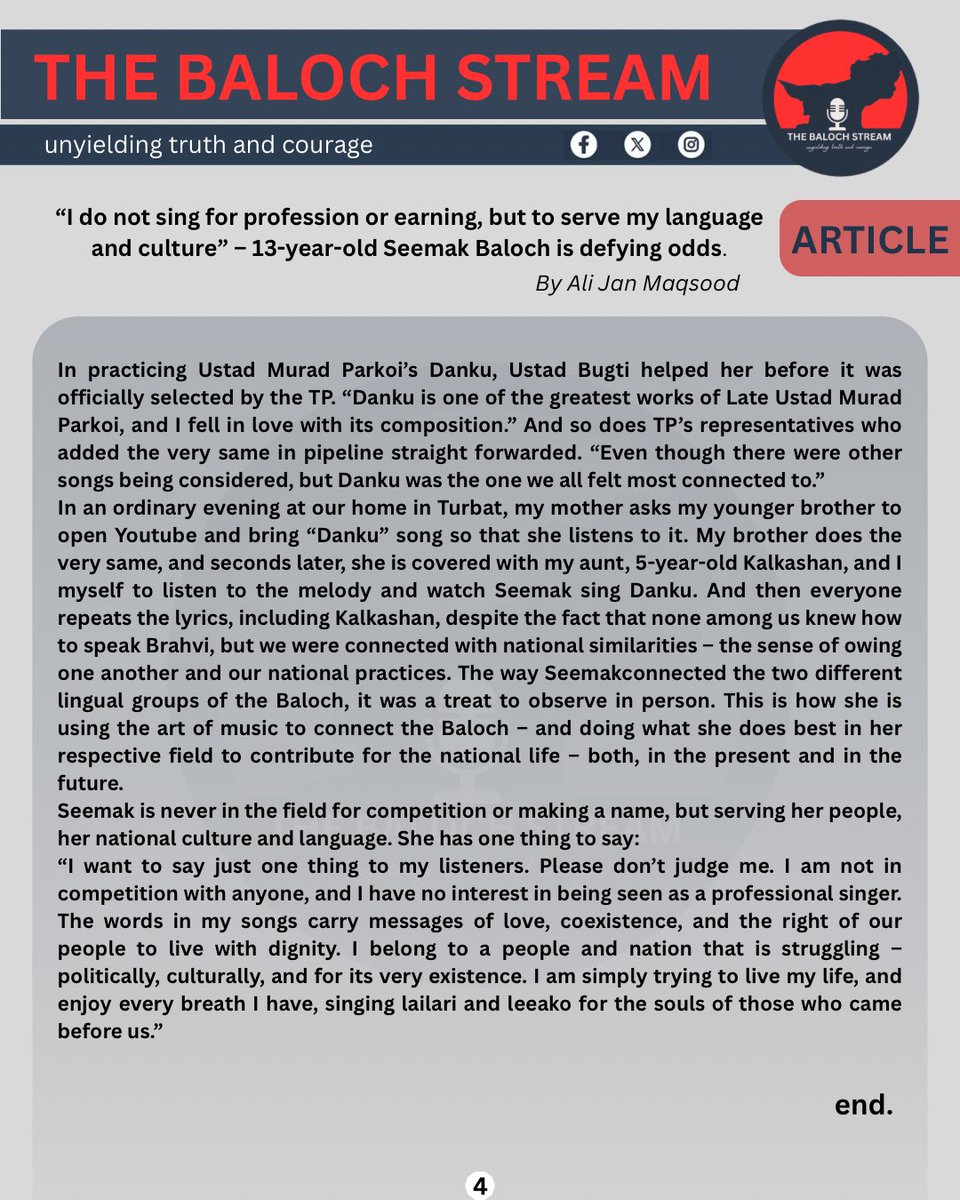 The Baloch Stream tweet media