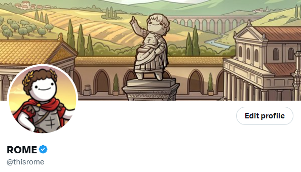 ROME tweet media