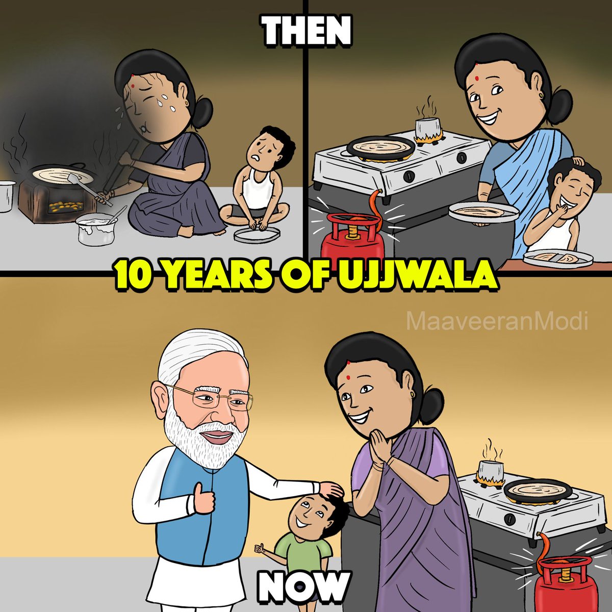 AnnapurnaPillai's tweet image. புகையும் அடுப்பில் இருந்து பெண்களுக்கு பெரிதும் விடுதலை கொடுத்தது பாஜக ஆட்சி தான் 👍

#10YearsOfUjjwala